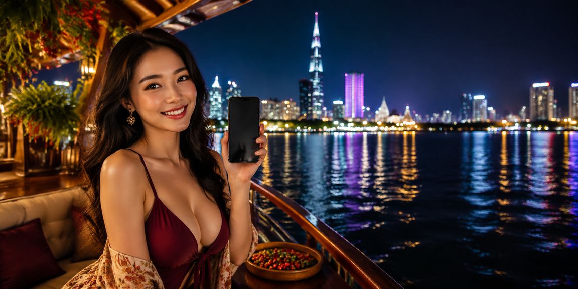 Người dùng tại TP. Hồ Chí Minh tra cứu trung tâm trợ giúp trên điện thoại trong quán cà phê